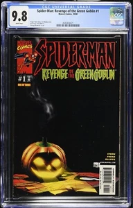SPIDERMAN: REVENGE OF THE GREEN GOBLIN #1 CGC 9.8 NM/MT 2000 Black Cover TOP POP - Picture 1 of 2