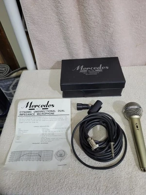 VINTAGE MERCEDES DM-100 DYNAMIC UNIDIRECTIONAL DUAL IMPEDANCE MICROPHONE - Image 1 of 4
