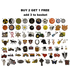 Pin Badge Lapel Brooch Metal Enamel Fashion Accessories - Picture 1 of 72