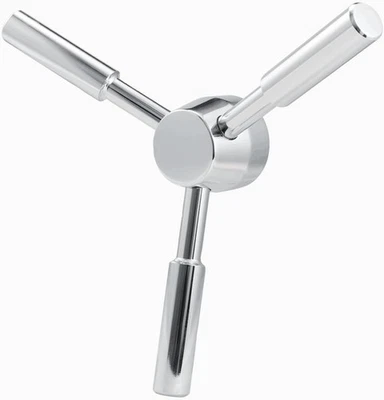 3 Spoke Safe Handle for Vault Door & Gun Safe Handle Chrome Heavy Duty Handle - Image 1 of 4