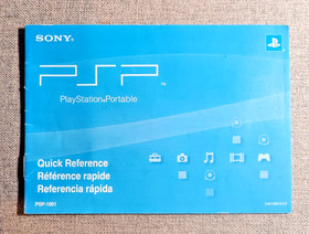 Sony PSP Quick Reference Guide (PSP-1001) - PlayStation Portable