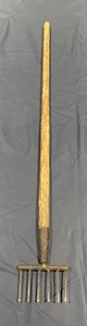 Antique Hand Made 6 tine eel,fish, salmon spear, Vintage Quality Rare Item - Picture 1 of 24