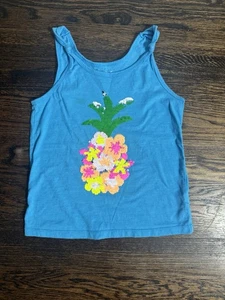 Cat&jack Blue Tank Top With Pineapple Design L - Picture 1 of 3