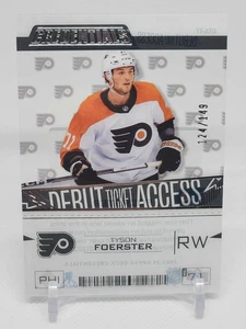 2023-24 Upper Deck Credentials Tyson Foerster Debut Ticket Access Acetate /149 - Picture 1 of 2