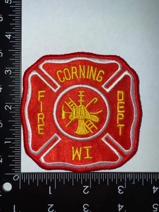 Corning Wisconsin WI Fire Dept Patch Obsolete Collectible - Picture 1 of 2