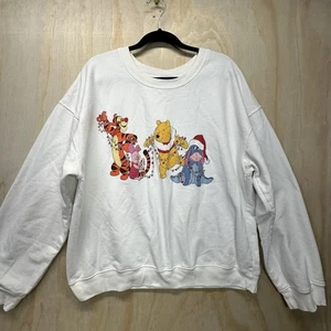 Winnie The Pooh Y2k Xmas Sweater Sz 3XL - Picture 1 of 10