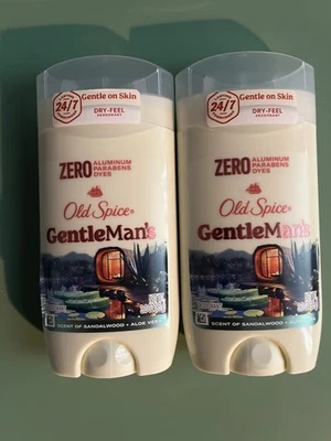 (2) Old Spice GentleMan's Deodorant Sandalwood & Aloe Vera Scent 3 oz-NEW!! - Image 1 of 2