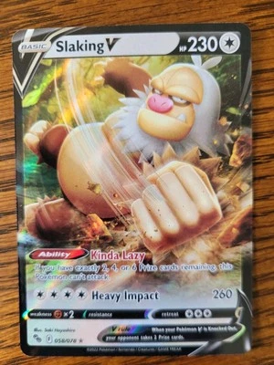 Pokemon GO Slaking V 2022 SWSH Card 058/078 Foil Holo NM-Mint Rare FAST SHIPPING - Image 1 of 2