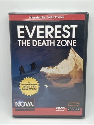 EVEREST: THE DEATH ZONE (1986; PBS/Nova, Narrated by Jodie Foster) [DVD] SEALED! - Image 1 of 2