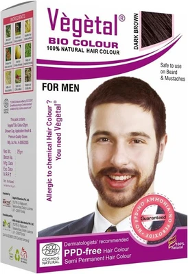 Vegetal Bio Colour - Experience Natural Dark Brown Beard Hair Color for Men A... - image 1 of 4