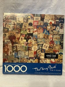 Rompecabezas Springbok "The Very Best" para 75 años, tarjetas de sello 1000 piezas ~ sello nuevo - Imagen 1 de 13