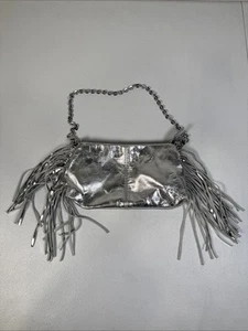 Maje Miss M Silver Leather Clutch – (Good Condition) - Picture 1 of 11