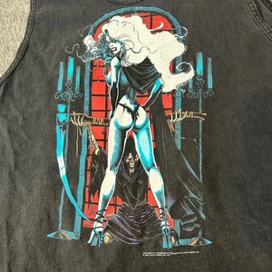 Vintage Lady Death Tank Top Grafik Ärmellos Chaos Comics Herren Größe XL 1996 - Bild 1 von 7