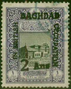 Iraq Baghdad 1917 2a on 1pi Black & Violet SG11 V.F.U - Picture 1 of 1
