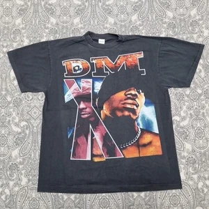 Vintage Dmx T-shirt Size XL Get At Me Dog 1900s Hip-Hop Graphic Print Raptee - Picture 1 of 6