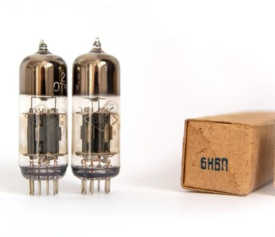 6N6P / 6Н6П / ECC99 / E182CC FOTON. Rarest SQUARE GETTERS. - Image 1 of 4