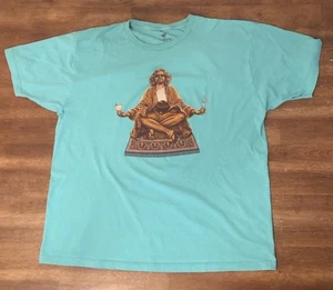 Dude Lebowski With A Whiskey In One Hand & A Blunt In The Other XL Tee Shirt - Picture 1 of 8