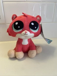 Toy Factory Littlest Pet Shop Trip Hamston Red Orange Hamster 7” Plush New Tags - Picture 1 of 2