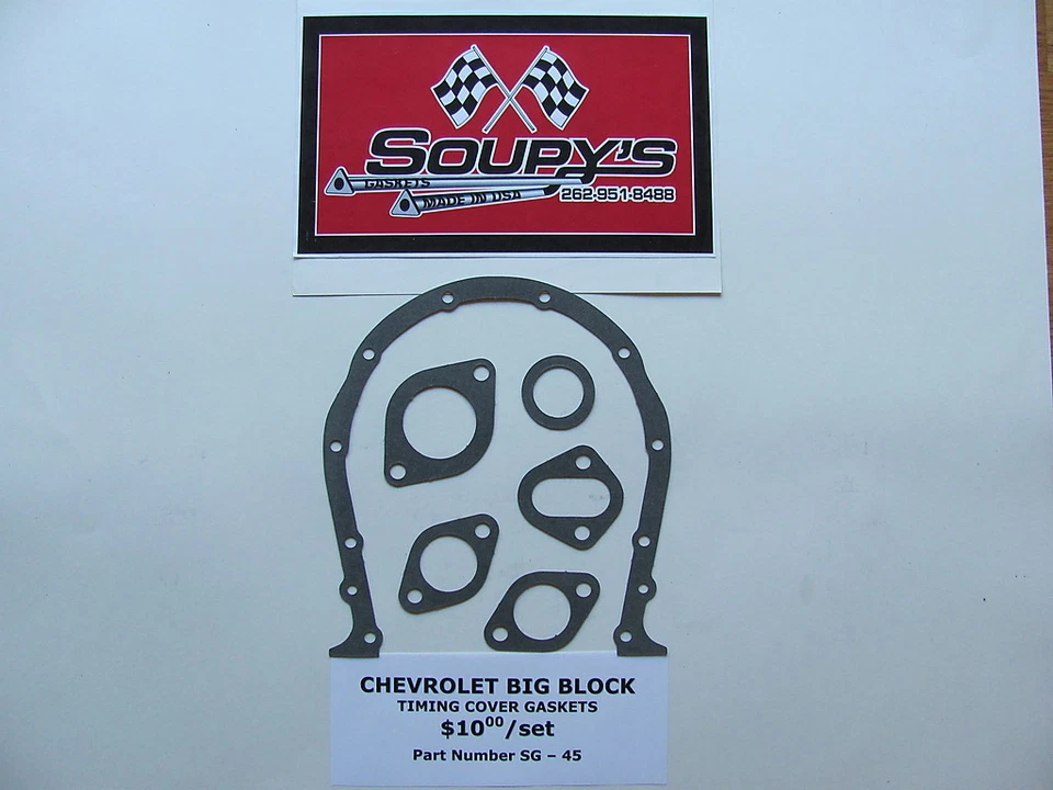 Комплект прокладок крышек ГРМ для большого блока Chevrolet - Изображение 1 из 1