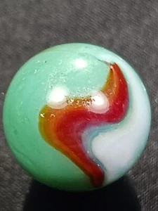 Green Layered Red .55" Vitro Agate "V" Patch Good Condition Combine Shipping! A4 - Picture 1 of 12