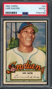 1952 Topps #24 Luke Easter PSA 4 Cleveland Indians Baseball Card