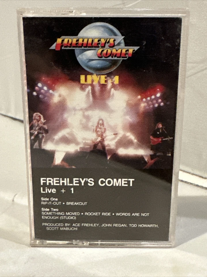 Frehleys Comet Live + 1 cassette  1988 Megaforce Records ACE FREHLEY KISS - Image 1 of 1