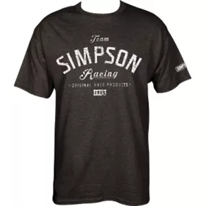 T-shirt Team Simpson Racing Original Race Products 1959 grigio 50/50 cotone - Foto 1 di 3