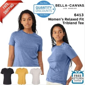 Bella + Canvas 6413 Ladies Relaxed Triblend T Shirt - Picture 1 of 23