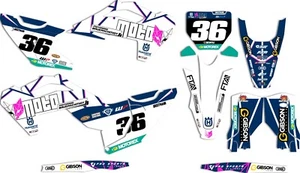 2023-2024 Cat Moto Husqvarna TC FC Team Replica Graphics Kit [24] MSG PLATE INFO - Picture 1 of 2