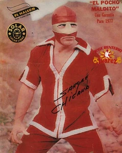 SANGRE CHICANA FIRMADA AUTO'D 8X10 FOTO LUCHA LIBRE AAA CMLL EMLL UWA CHAMP B - Imagen 1 de 1