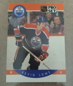 1990-91 Pro Set - Edmonton Oilers - Hockey Card #89 Kevin Lowe - Picture 1 of 2