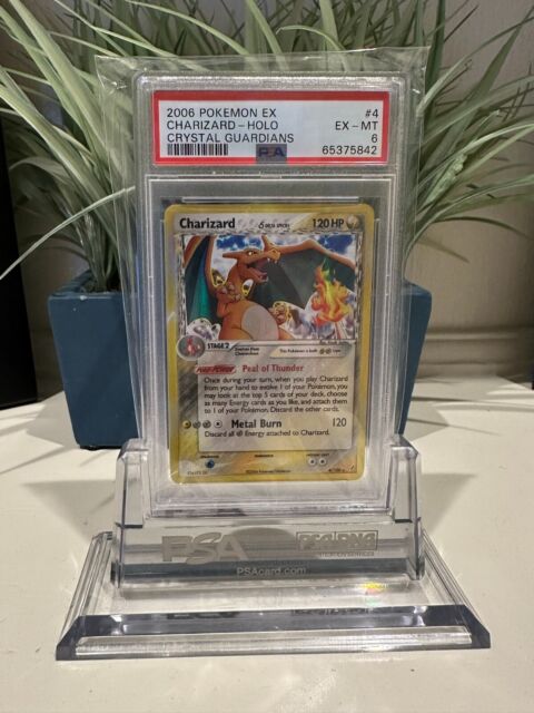 Carta Antiga Pokemon Charizard 4/100 Holo Rare Ex Crystal Guardians  Original Card