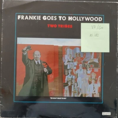 Frankie Goes To Hollywood Two Tribes Vinyl Record VG/G+ 12ZTAS3 1984  — 第 1/2 张图片