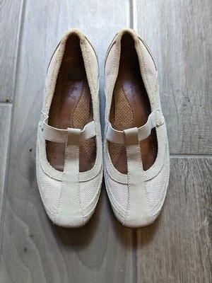 Zapato Mary Jane Natural Soul Falton para mujer talla 7,5 gamuza tostada correa en T Foto 1 de 3