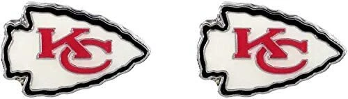 Aretes Kansas City Chiefs Post - Diseño de logotipo del equipo de la NFL Foto 1 de 1