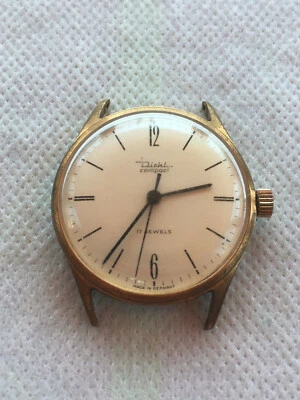 Uhr Diehl compact 17 Jewels Vintage Made in Germany Handaufzug läuft - Bild 1 von 2