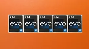 5 Stück Aufkleber für EVO i7 Logo Decal Case Badge 18mm x 22mm - Bild 1 von 1
