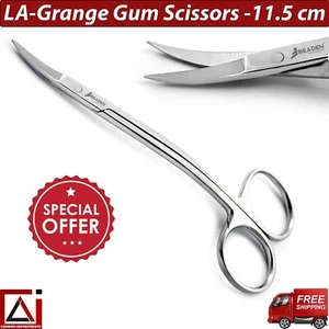 Dental Surgical LA GRANGE SCISSOR 11.5 cm Tissue Medical Scissor Veterinary Tool - Picture 1 of 5