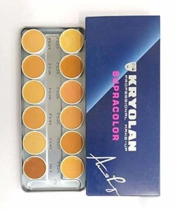 Kryolan SupraColor Foundation Palette 12 Color (FS) - Picture 1 of 4