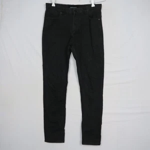 A.Brand Mens Jeans 29W 28L Black Dropped Straight Slim Fit Stretch Denim - Picture 1 of 14
