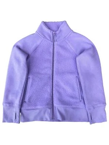 Xersion Girls Purple Sherpa Zip Up Sweatshirt Jacket w/ Pockets - Picture 1 of 2