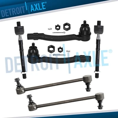 Barras estabilizadoras delanteras 6 piezas + barras de amarre interiores exteriores para Hyundai Accent Kia Rio 2012-2017 Foto 1 de 4