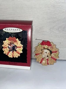 Portafoto cane speciale ornamento Hallmark Keepsake 1996 - Foto 1 di 3