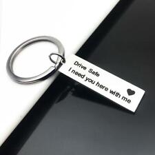 Personalised Engraved Metal Keyring Fob Text Engraving 3 Colours Rectangle Shape