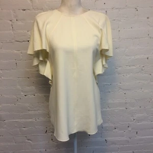 Victoria Beckham crepe open tie back blouse ivory size 6 UK 10 - Picture 1 of 10