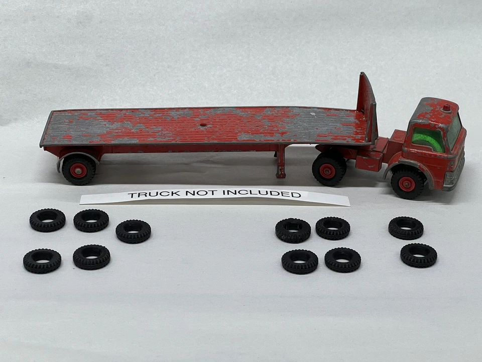 11  new tires for leney Matchbox King Size Ford Tractor K-20 Transporter - Image 1 of 4