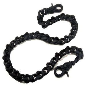 Medieval Skull Symbol Heavy Biker Trucker Key Jean Wallet Chain (27")BLACK NCS69 - Picture 1 of 7