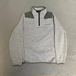 Vineyard Vines Pullover Boys Size Large 16 Gray 1/4 Zip *Read - Picture 1 of 9
