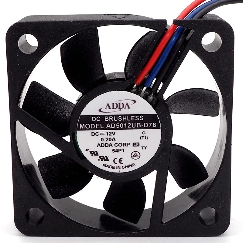 ADDA AD5012UB-D76 DC12V 0.20A 5015 5cm Cooling Fan - Image 1 of 1