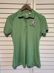 Ryder Cup 2018 Shirt Women Medium Le Golf National France Golf Cutter Buck Green - Picture 1 of 10